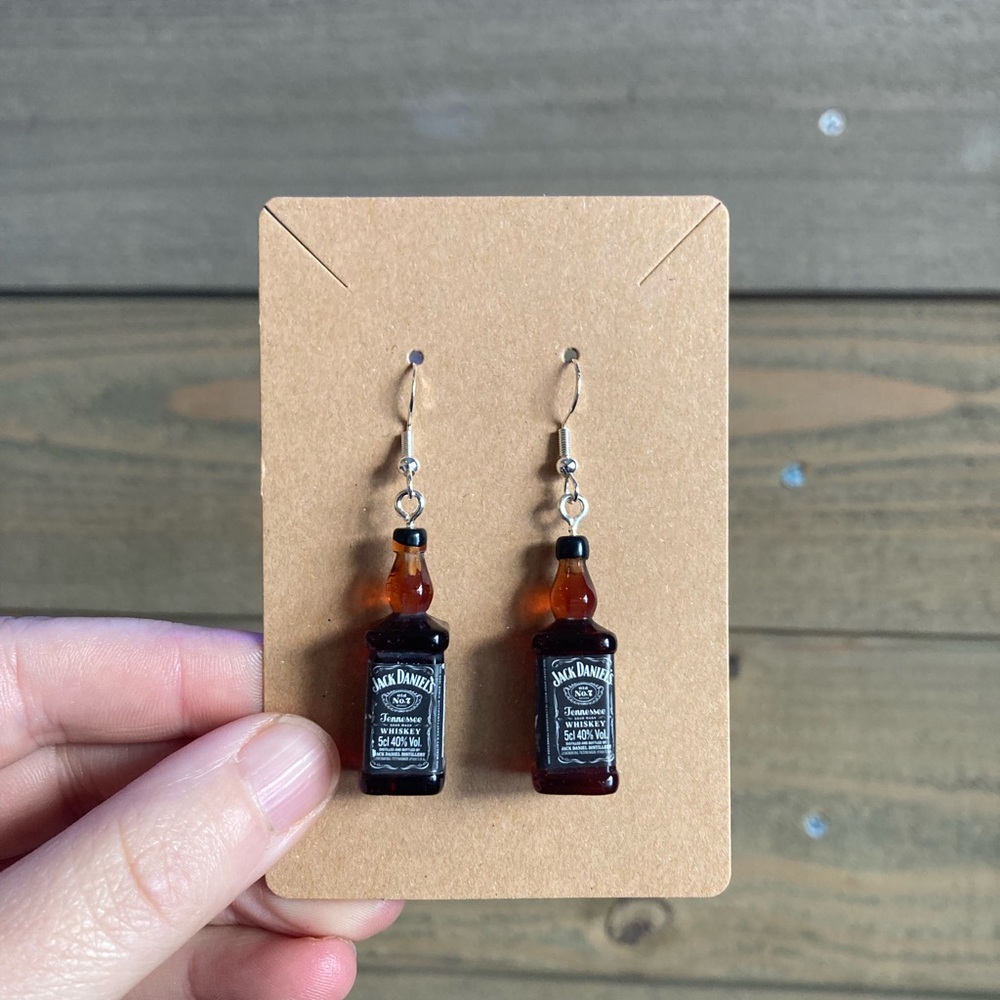 Jack Daniel’s Whiskey Drop/Dangle Earrings